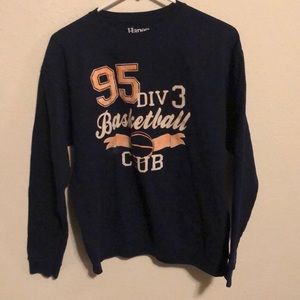 Navy Blue Hanes Crewneck